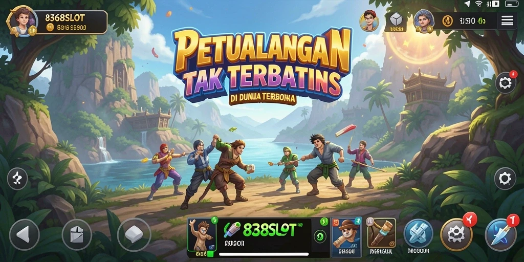 Tampilan gameplay <strong>8368SLOT</strong> yang menakjubkan di dunia terbuka.