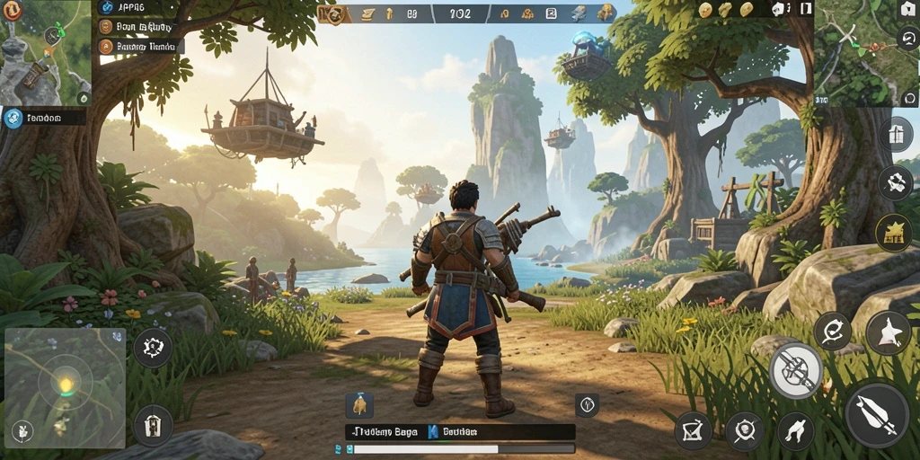 Tampilan gameplay API36 dengan suasana dunia terbuka yang menakjubkan.