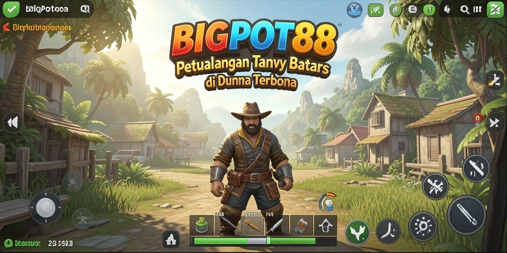 Tangkapan layar menampilkan aksi seru dalam dunia terbuka BIGPOT88.