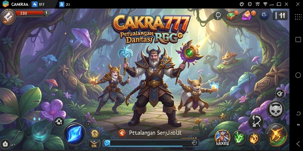Tampilan menakjubkan dari CAKRA777 saat pertarungan epik berlangsung.