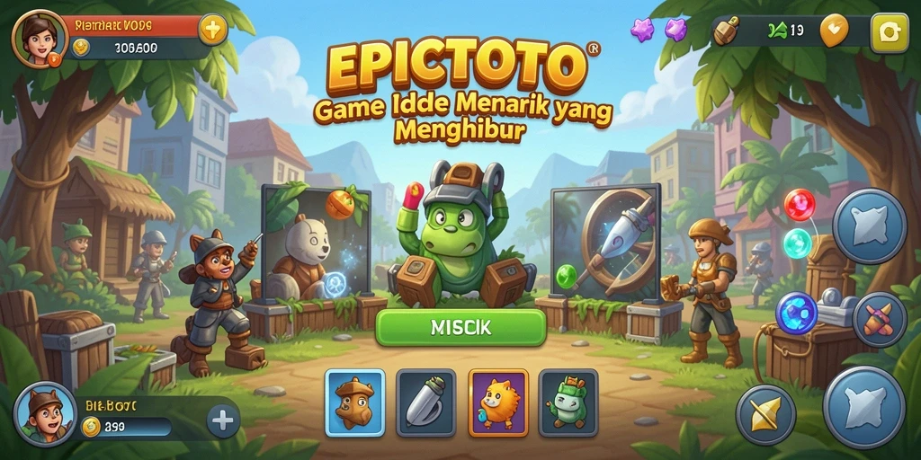 Tampilan gameplay seru dan interaktif dari EPICTOTO.