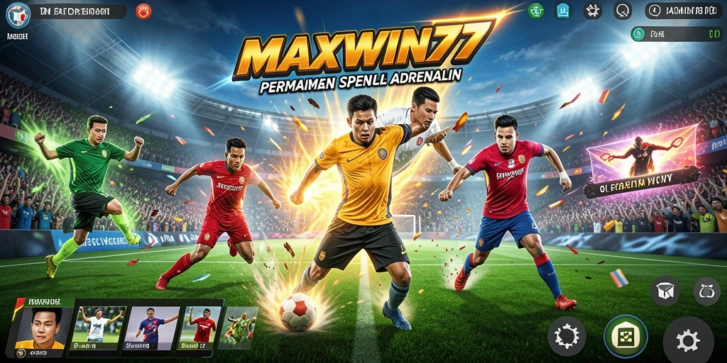 Tampilan gameplay seru dari MAXWIN77 yang penuh aksi olahraga.