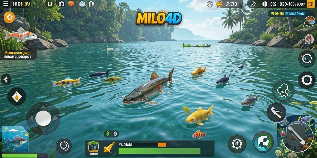 Tampilkan gameplay seru dari permainan memancing di MILO4D.