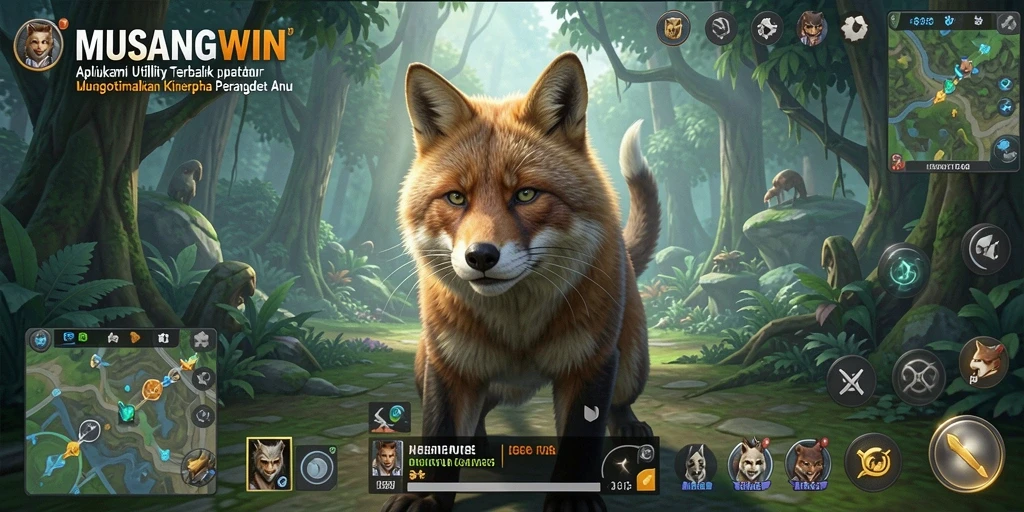 Screenshot utama MUSANGWIN menampilkan antarmuka pembersihan cache yang sederhana.
