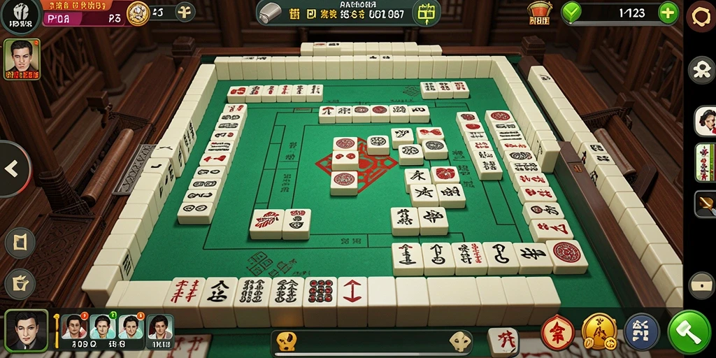 Menampilkan gameplay seru Mahjong yang penuh strategi.