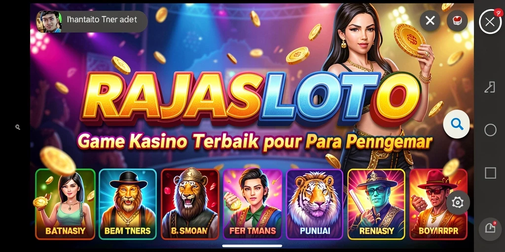 Tampilan gameplay RAJASLOTO yang menarik dan interaktif.