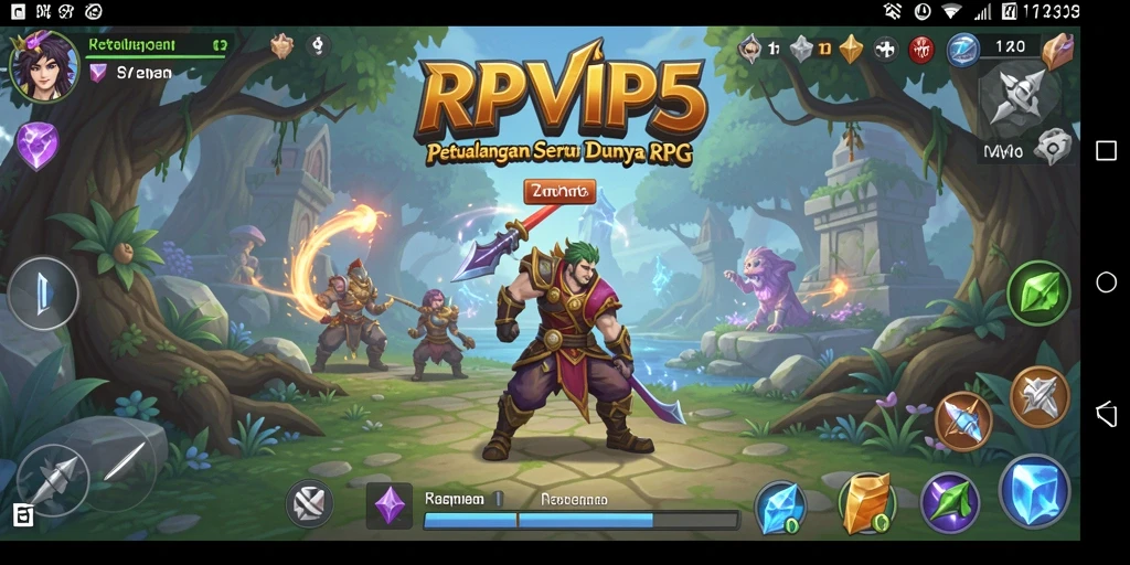Tangkapan layar menampilkan aksi seru dalam gameplay RPG.