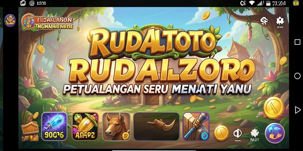 Screenshot gameplay RUDALTOTO menampilkan petualangan seru di dunia yang misterius.