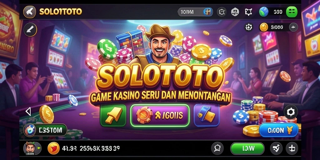 Tampilan gameplay Kasino menarik dari aplikasi SOLOTOTO.