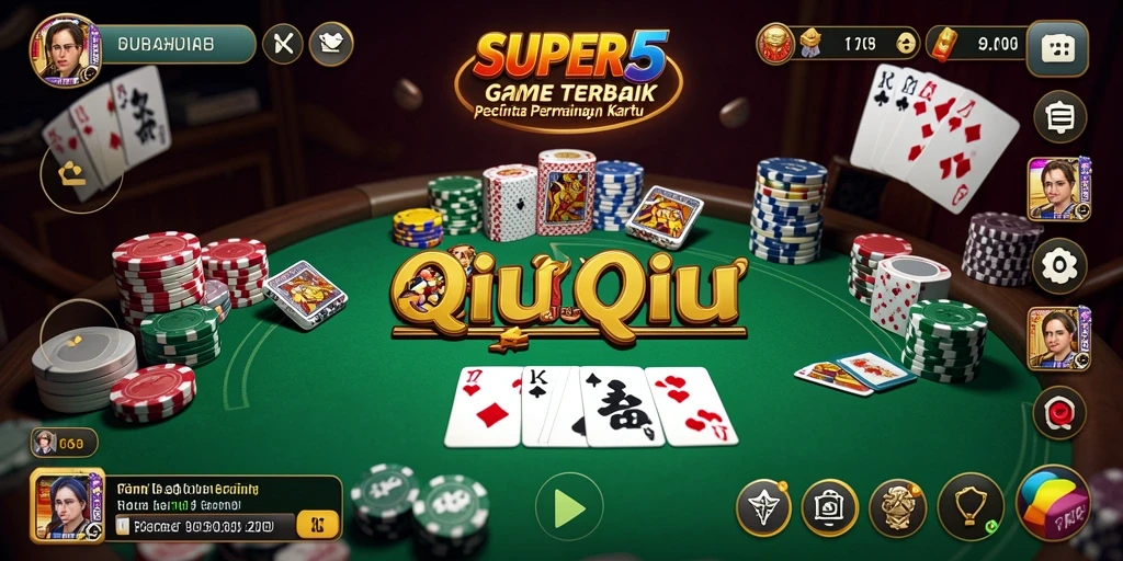 Tampilan gameplay <strong>SUPER5</strong> yang mengasyikkan dalam permainan QiuQiu.