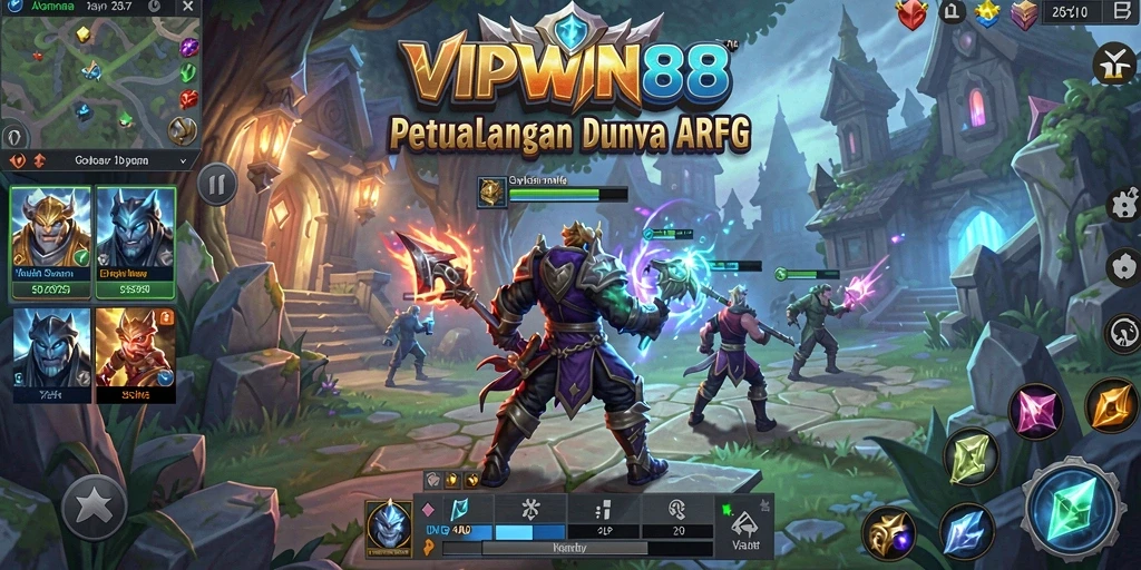 Screenshot gameplay <strong>VIPWIN88</strong> menunjukkan aksi pertempuran yang mendebarkan.
