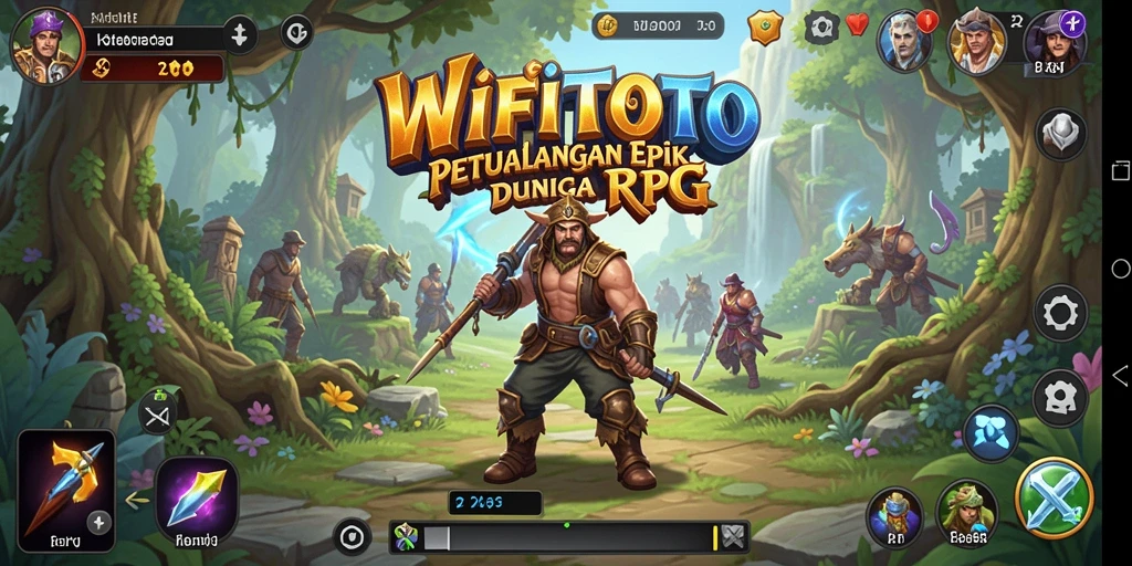 Tampilan menarik dari gameplay RPG WIFITOTO yang mengasyikkan.