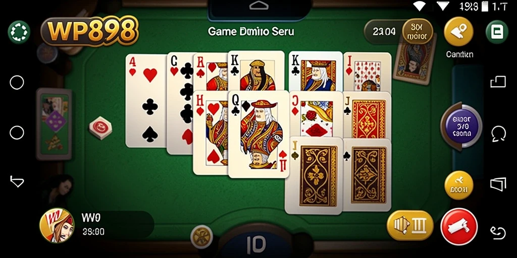 Tampilan gameplay seru dari WP888 saat bermain Domino.